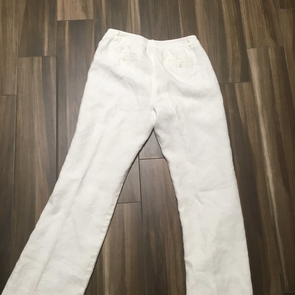 Anne Klein Wide Leg Linen Pants - Picture 6 of 7